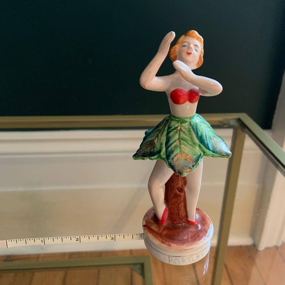 Vintage Dancing Girl Tape Measure